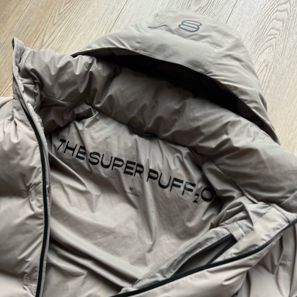 Tna The Super Puff₂O™ Long - Rainstop™ Sz M Modern Taupe - Picture 5 of 17